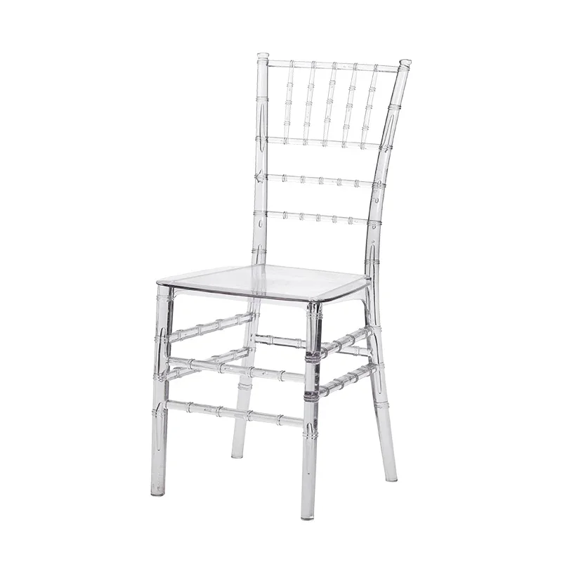 Transparent acrylic event party dining sale acrylic plastic chiavari crystal clear Chiavari chairs wedding chair
