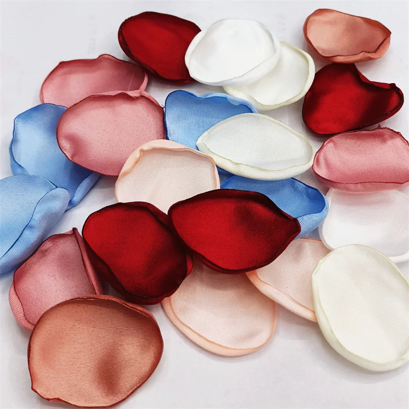 Rose Petals For Wedding Silk Rose Flower Petals HandMade Wed Artifici Flower Marriage Decoration Valentine 50% 100/200pcs artificial rose flowers