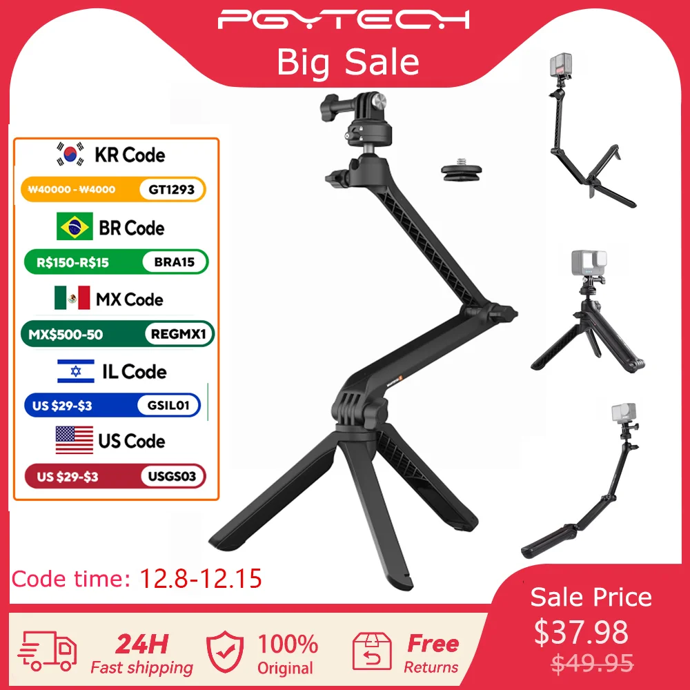 PGYTECH Caplock MantisPod Z for Action Cameras