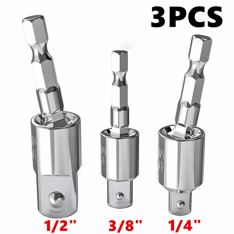 3pcsPowerDrillSocketAdapterSet143812360RotatableHexShank.jpg