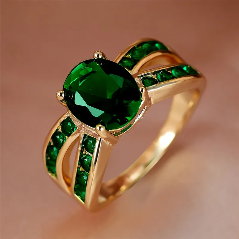 Female Crystal Oval Hollow Ring Charm Engagement Jewelry Wedding Rings For Women wedding rings,finger rings,engagement rings,zircon rings,fashion ring,crystal rings,stone rings,gold rings