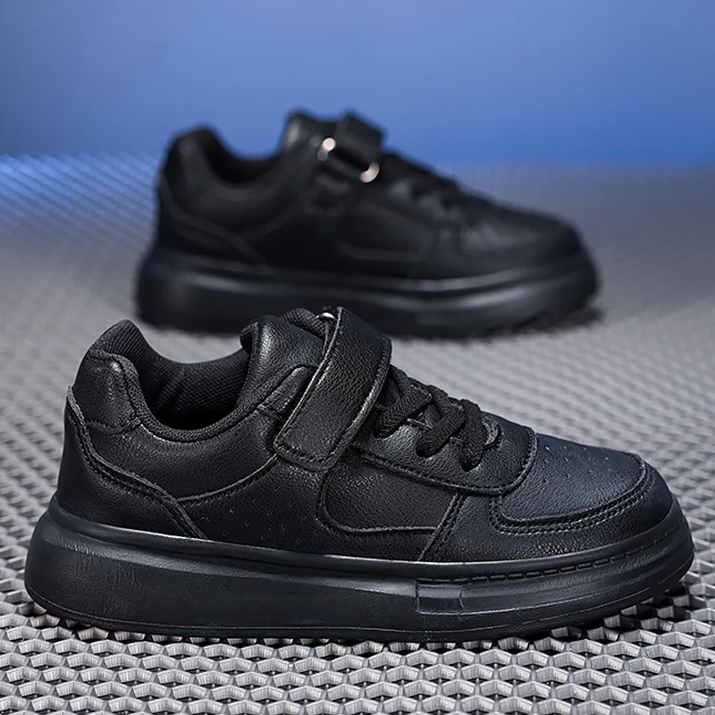 Breathable Sneakers Kids Boys Girls Sports Running Casual Shoe Leather Non-slip Soft Soled Children White Tennis Outdoor Shoes Best Sellers In Shoes