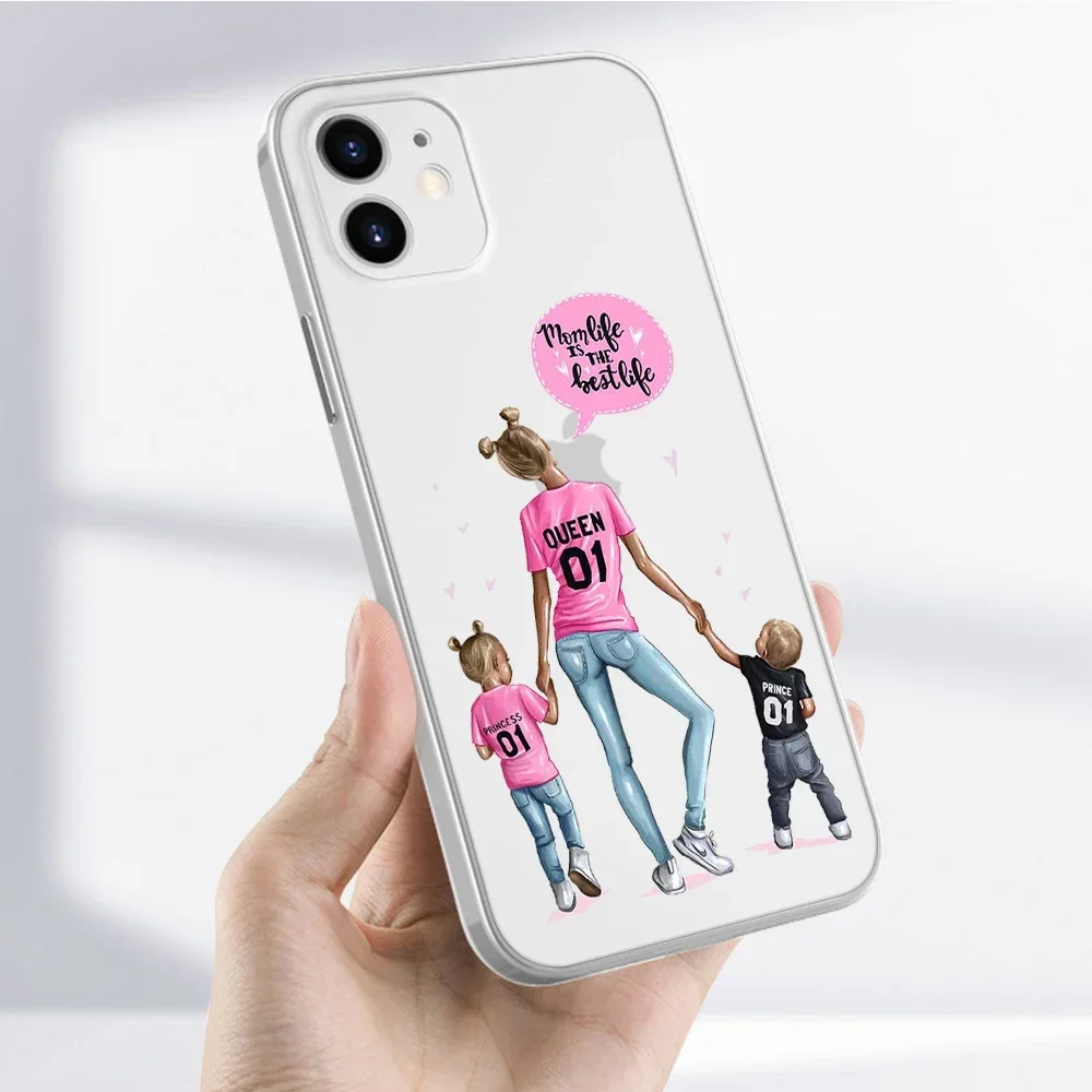 Super Mom MaMa Soft Transparent Phone Case Cover