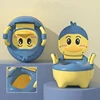 Children's Pot 1-6 Years Old Upgraded Cute Duck New Baby Toilet Seat Baby Potty Portable Stool Boys & Girls Safe Trainer Seat WC 1