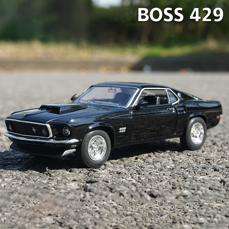

Суперкар WELLY 1:24 Ford Mustang Boss 429 1969, модель автомобиля из сплава, Литые и игрушечные автомобили, коллекционная игрушечная машинка