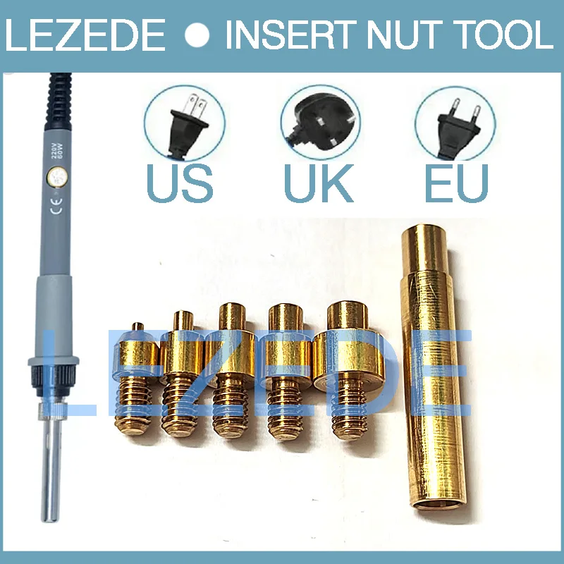 M2M3M4M5M6HeatSetInsertSolderingIronTipCopperNickelPlating