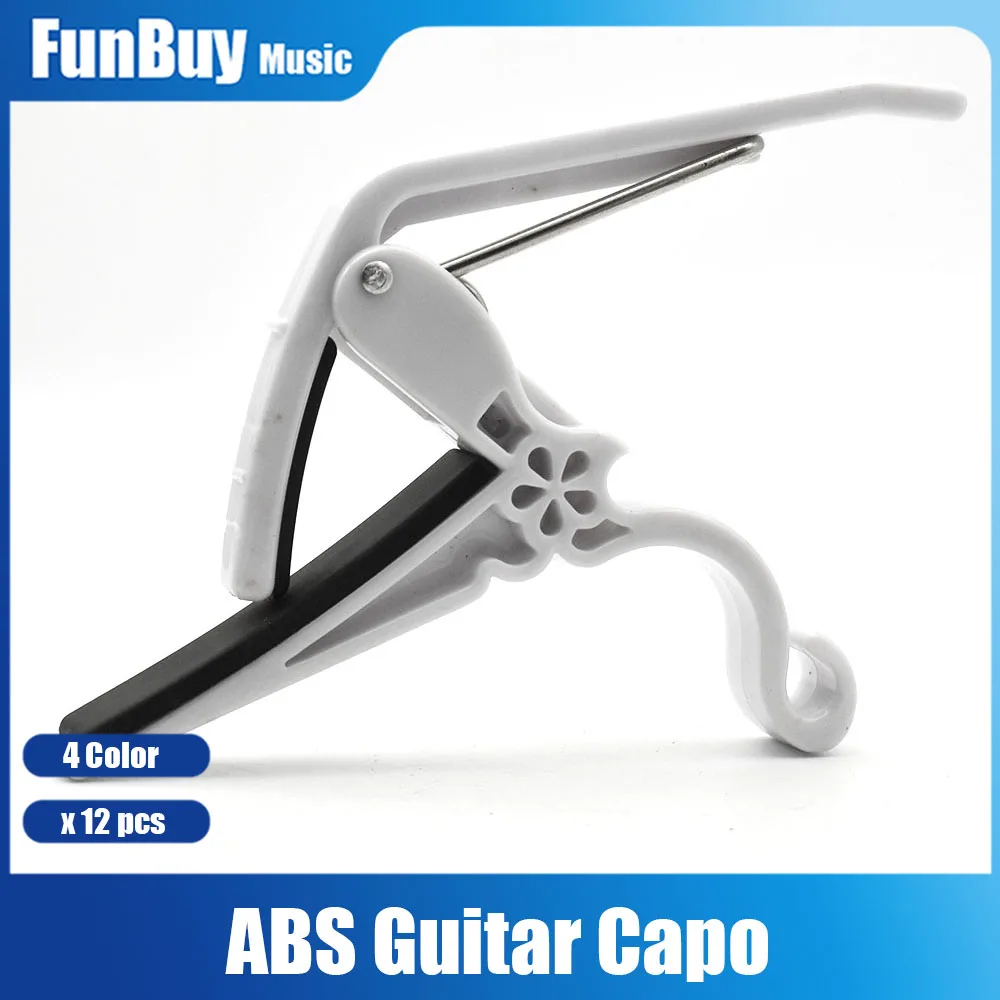 

12pcs Multi Color ABS Acoustic Guitar Capo ABS Plastic Guitar Parts Accessories
