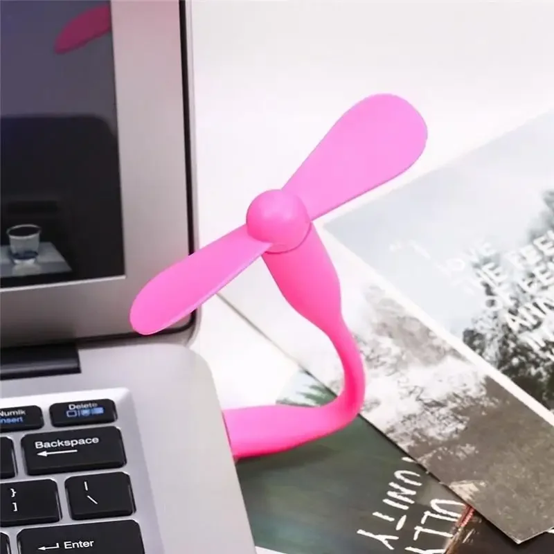 USB Fan Flexible Mini USB Output Portable Mini Fan USB Gadget for Tablet
