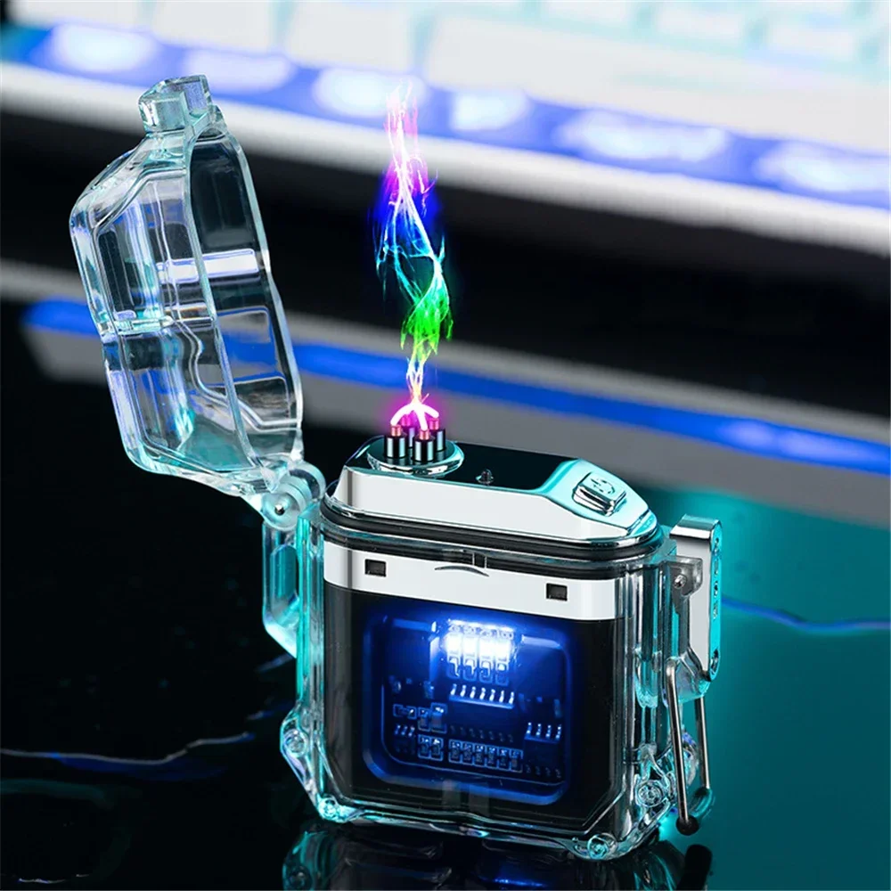 

Уличная Водонепроницаемая электрическая зажигалка с зарядкой Type-C, плазменная зажигалка с двойной дугой, аксессуары для курения, ветрозащитная Зажигалка для походов