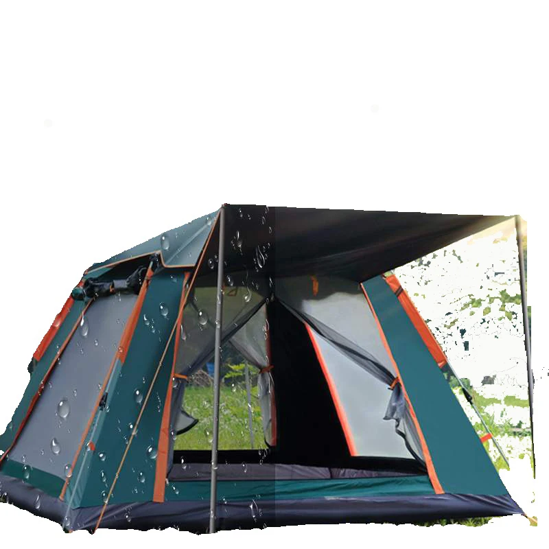 family-camping-automatic-tent-4-person-large-space-tents-automatic-opening-waterproof-four-sides-breathable-outdoor-hiking-tent