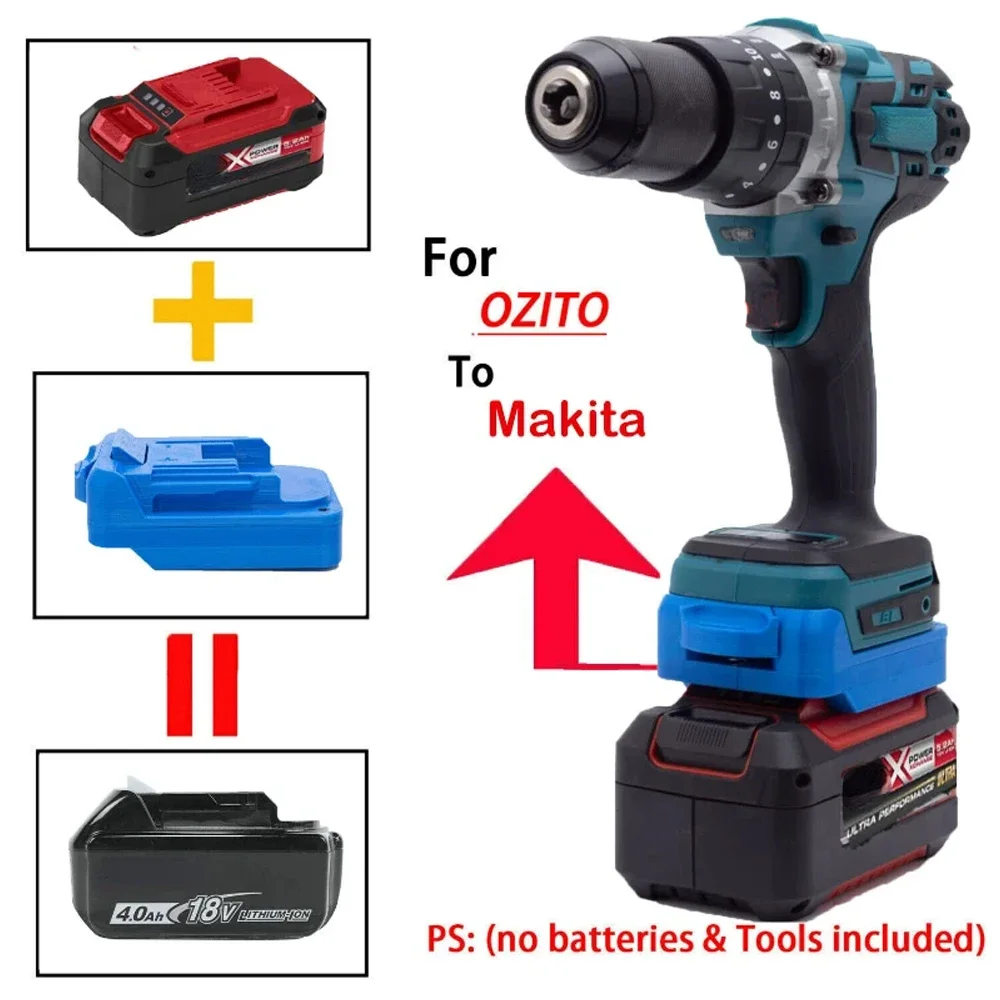 Battery Adapter Converter For Ozito 18V Lithium To for Makita 18V Cordless Power Tools (Not include tools and battery) power tools combo kits cordless lithium ion combo tools kits