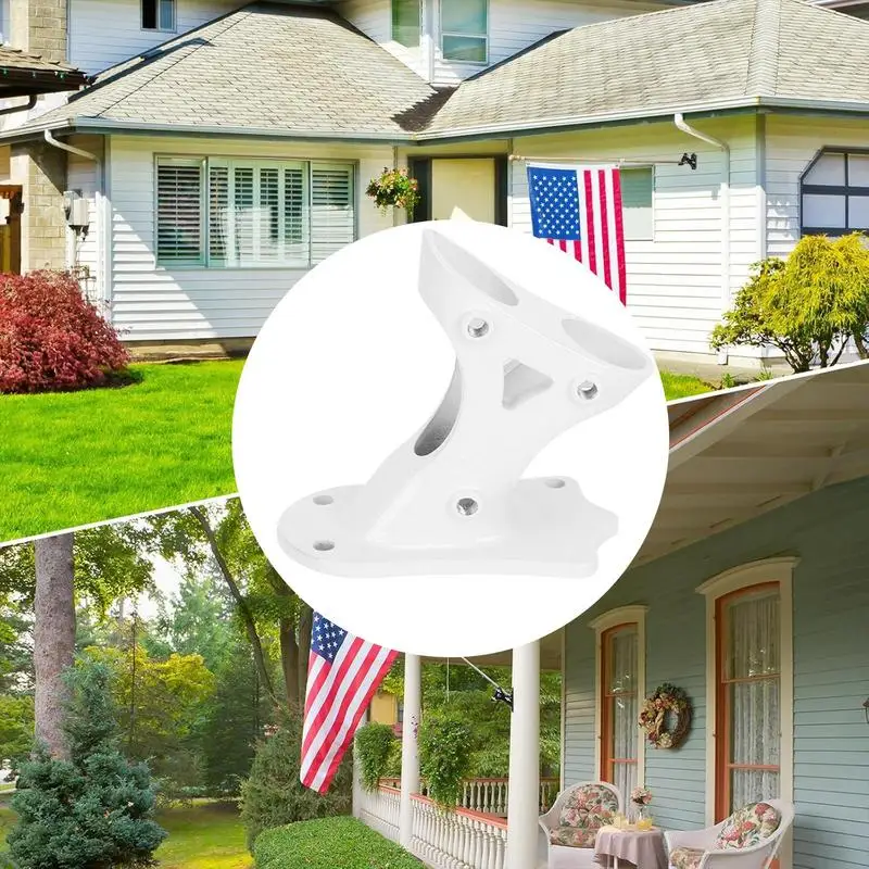 Flag Mount For House Mounting Brackets Aluminum Alloy Heavy Duty Holder Metal Base Stand Heavy Duty Wall Mount For Outdoor Use