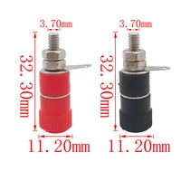 Nickel-Plated 4mm Banana Plug Socket Male Female Test Connector Red Black 4mm Banana Binding Post Terminals Panel Mount Adapter 4