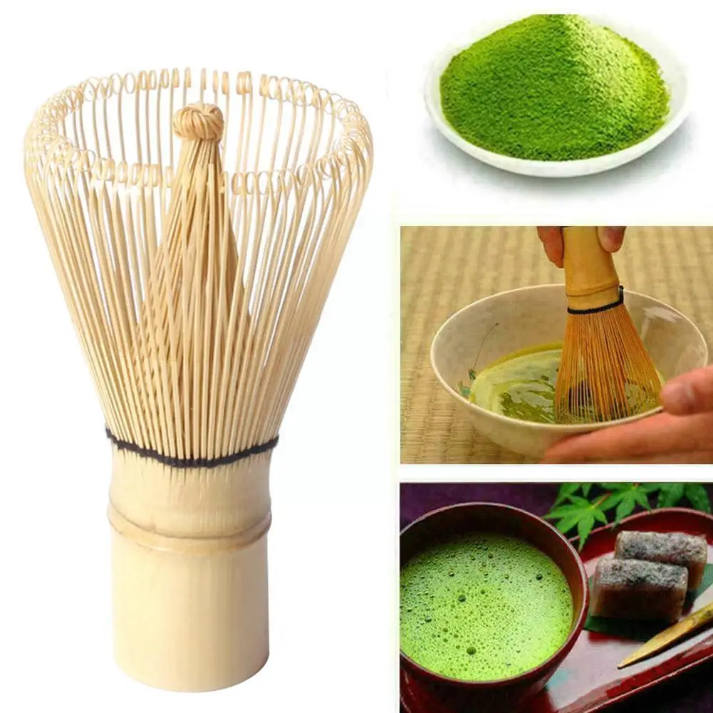 China Tea Bamboo Teaspoon Professional Green Tea Powder Japanese Bamboo Whisk Tools Brush Handmade Grinder Ceremony Matcha J3K3 tea whisk matcha brush