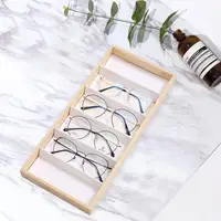 Glasses Tray For Drawer 6 Grids Wooden Eye Glass Organizer Tray Protective Glasses Tray For Unisex Sunglasses Fashion Eye Wear 2