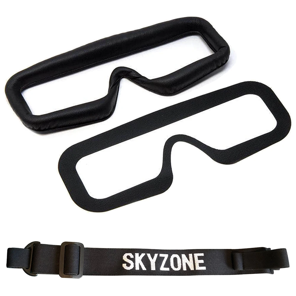Skyzone SKY04X/L FPV Goggles Head Strap Faceplate Mask PU Pad w/Magic Stick Loop Tape for Racing Drone RC Quadcopter Spare Parts thumbnail 2