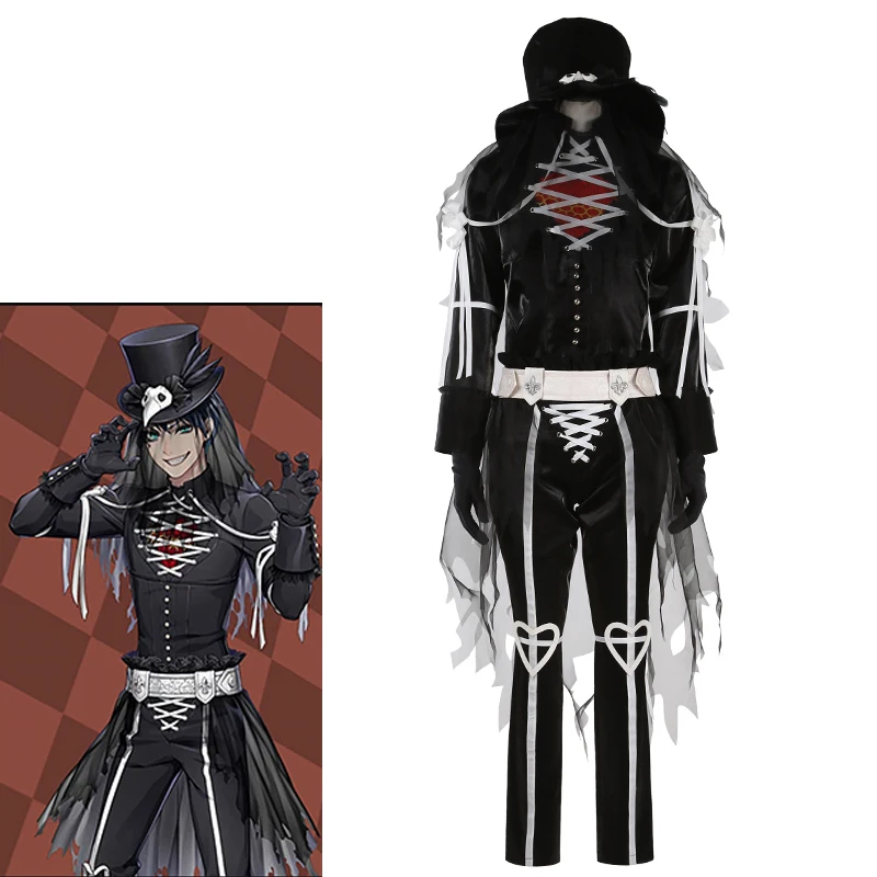 Custom Made Twisted-Wonderland Heartslabyul Riddle Ace Cater Cosplay Uniform Halloween Costume Suits Anime Outfits Custom-Tailor