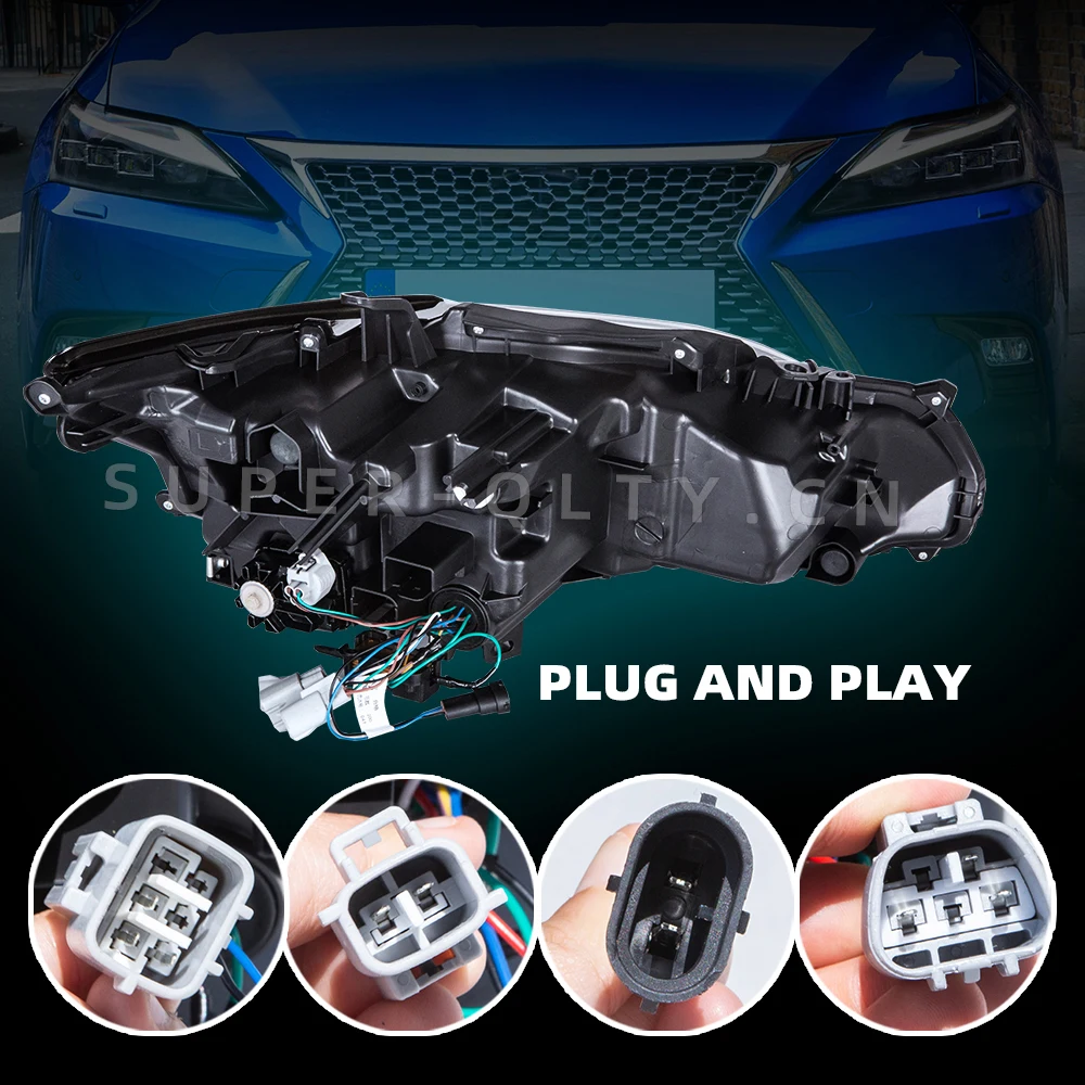 EXPus-自動車部品用の変更されたヘッドライト,デュアルLEDライト