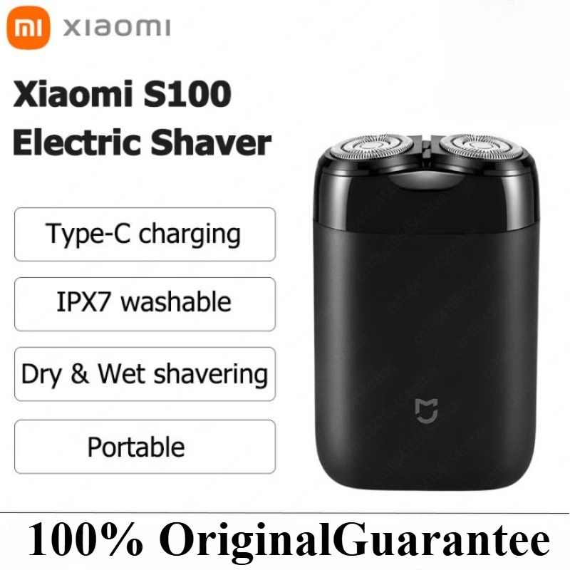 XIAOMI MIJIA Electric Shaver Twin Blade Portable Dry Wet Razor Beard Trimmer Cutter USB Rechargeable For Men Razors Machine S100
