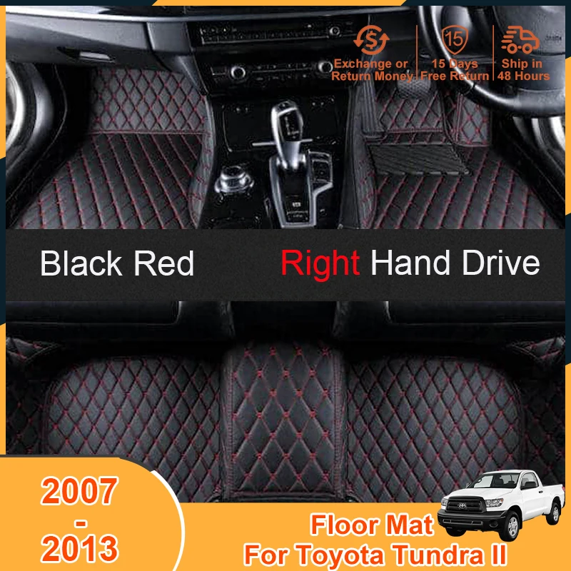 

2007-2013 Floor Mats Carpets for Toyota Tundra II 2013 2012 2011 2010 2009 2008 2007 Accessories Right Hand Drive Foot Pad Cover