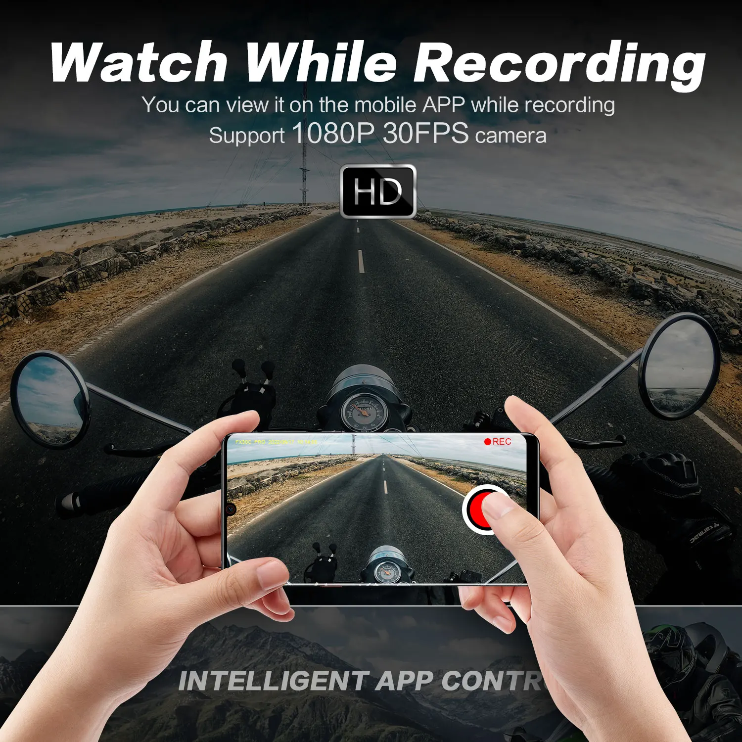 Fodsports-FX30C Pro     , 1080P   ī޶ ڴ BT5.0 FM  