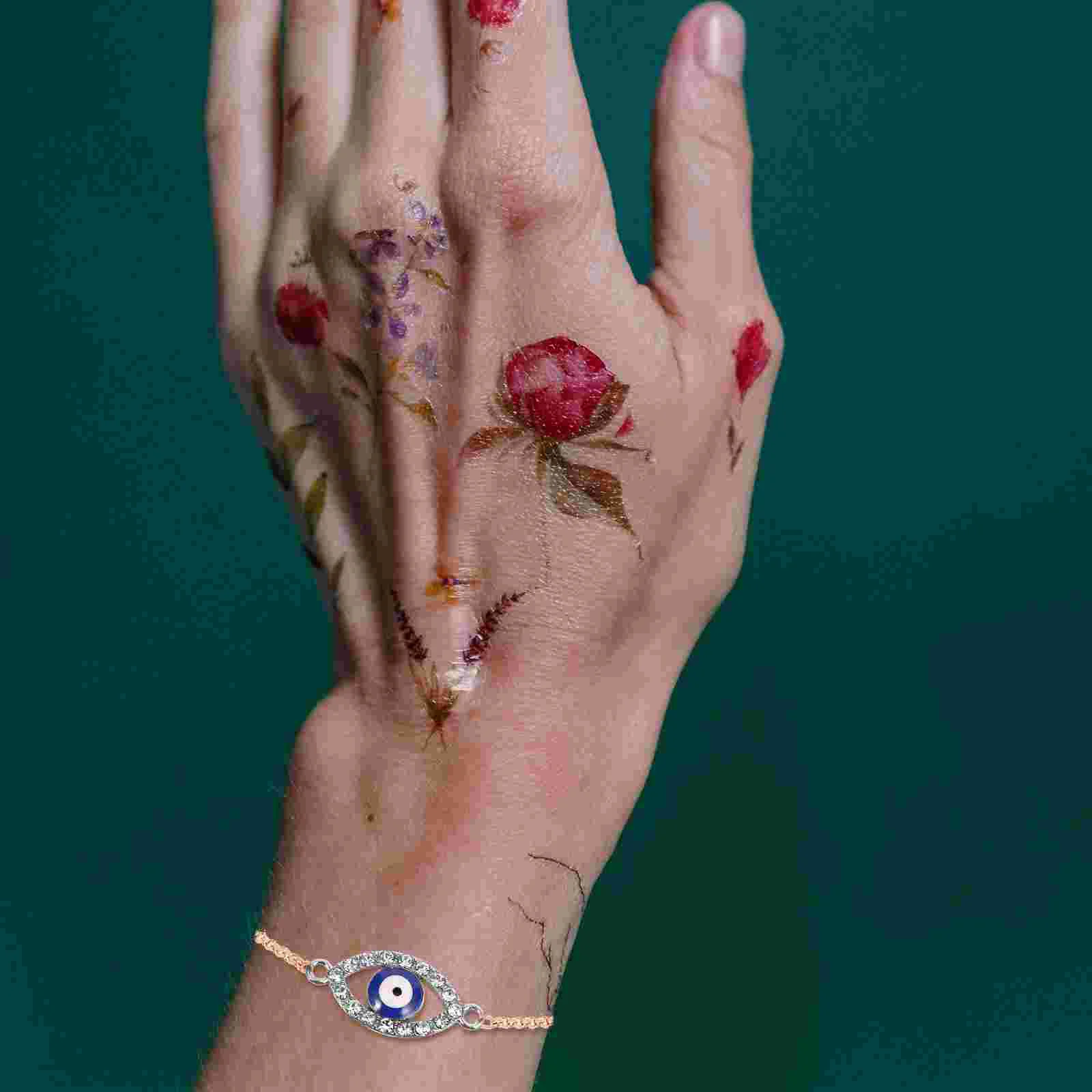 

20pcs DIY Evil Eye Charms Connectors Crafts Evil Eye Pendants Decors Necklace Bracelet Charms