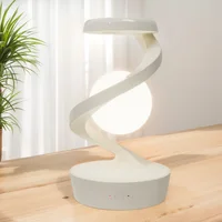 Floating LED Night Light with Wireless Phone Charger Creative Table 3D LED Lamp Floating Moon Table Lamp Unique Room Decor Gifts 2