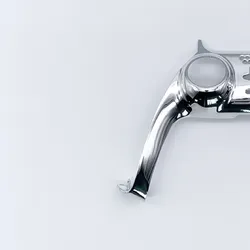Customizable Decorative Trim Shell for PS5 Controller - Matte & Glossy Finish (Silver Glossy)