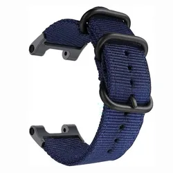 Durable Canvas Nylon Sports Strap - Amazfit T - Rex PRO (Blue)