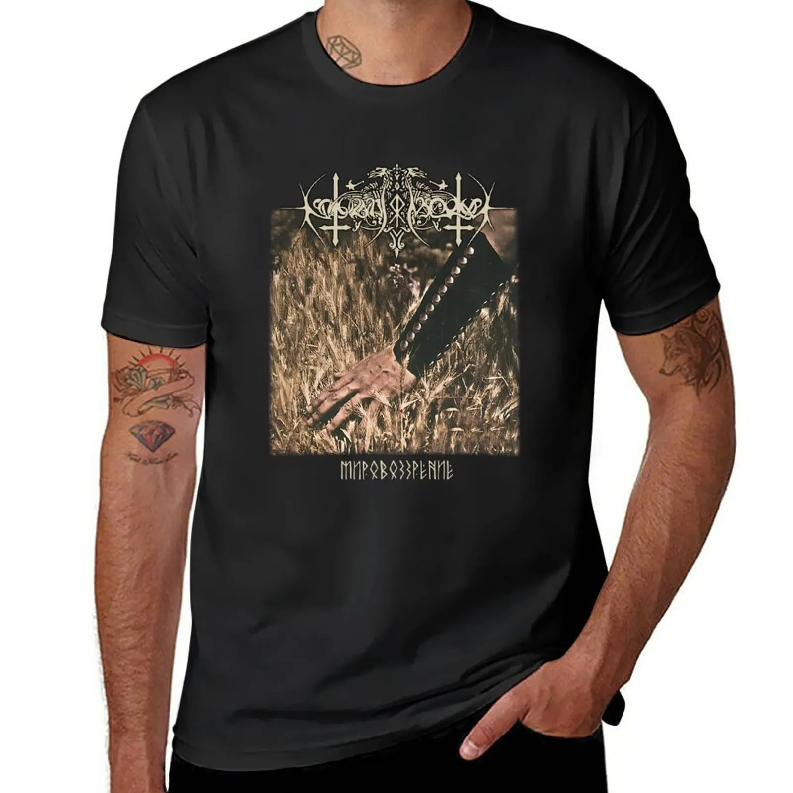 

New NOKTURNAL MORTUM - WELTANSCHAUUNG T-Shirt tees hippie clothes plain black t shirts men