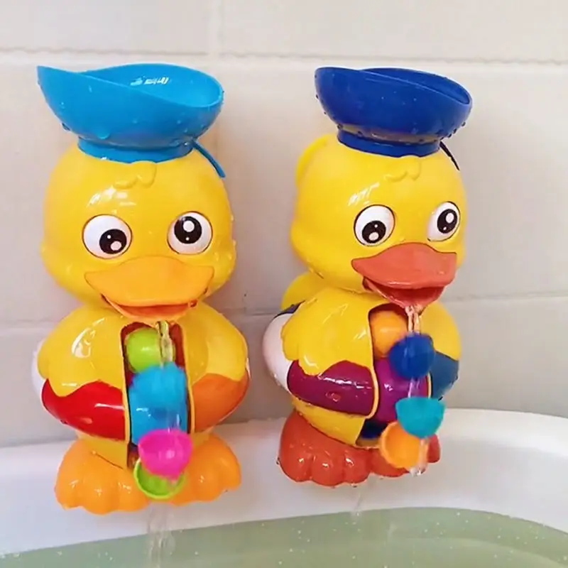 

Kids Shower Bath Toys Cute Yellow Duck Waterwheel Elephant Toys Baby Faucet Bathing Water Spray Tool Dabbling Toy Baby Toys