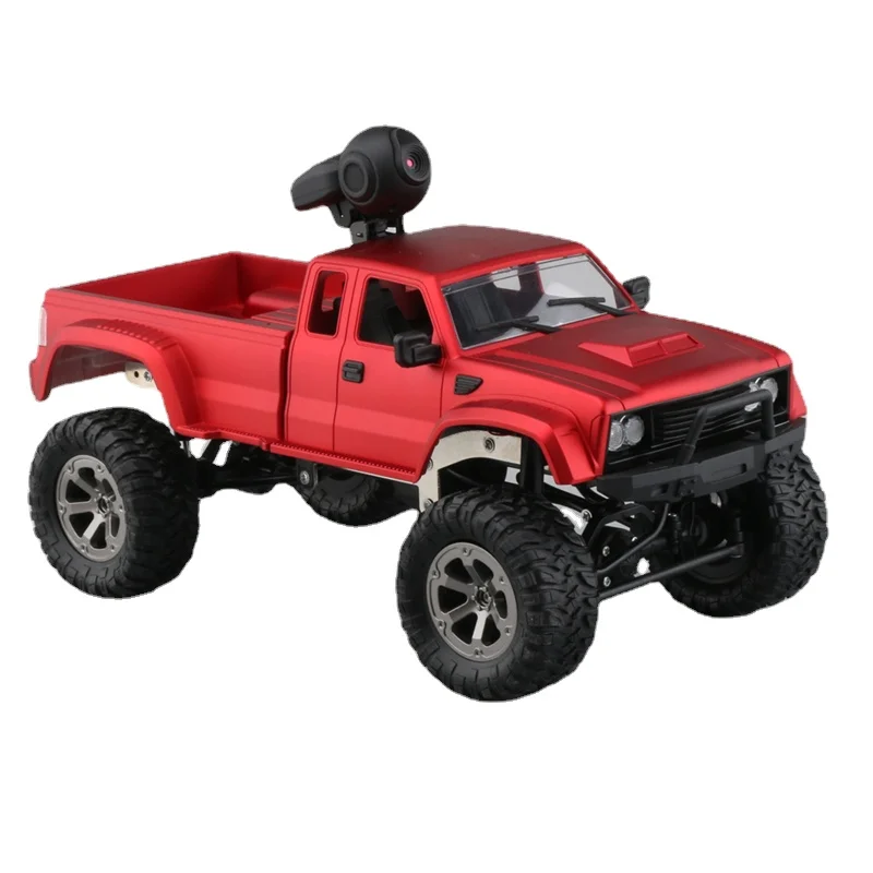 RC Car with 720P Wifi Camera Fayee FY002A 1/16 2.4G 4WD HD WIFI FPV Off-road Military Remote Control Truck W/LED Light RTR Toy 4