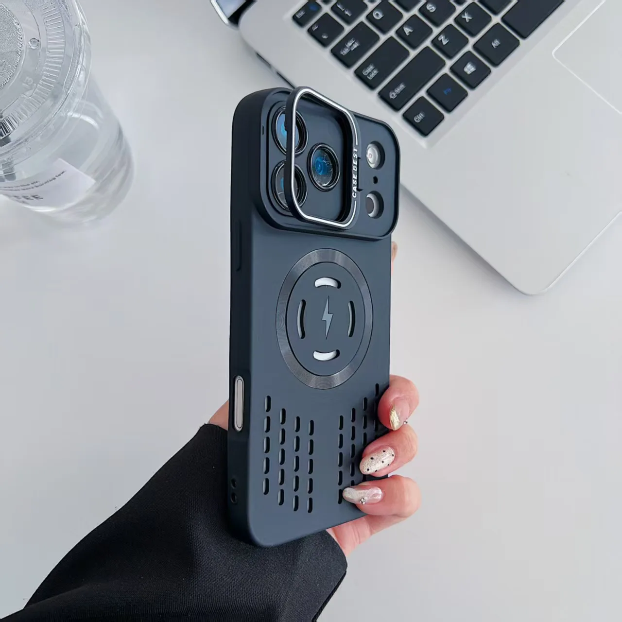 Breathable Soft Back Case with Cooling Heat Dissipation and Magnetic Compatibility