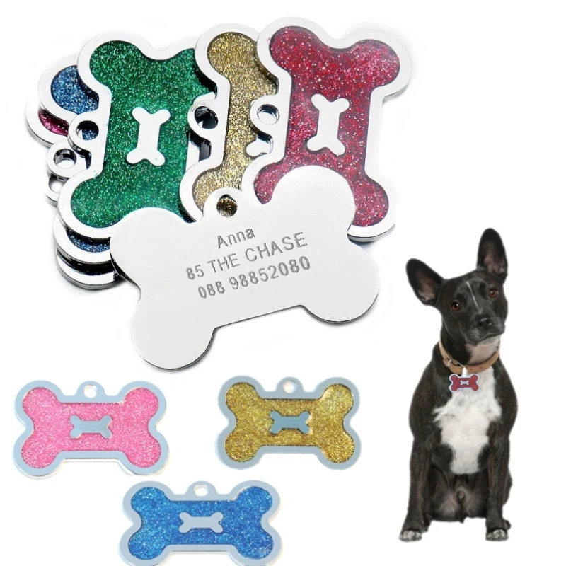 

Настраиваемые ошейники для собак Адресная идентификационная бирка Медаль с именем Телефон Котенок Щенок Аксессуары для домашних животных Персонализированная цепочка ожерелья для кошек