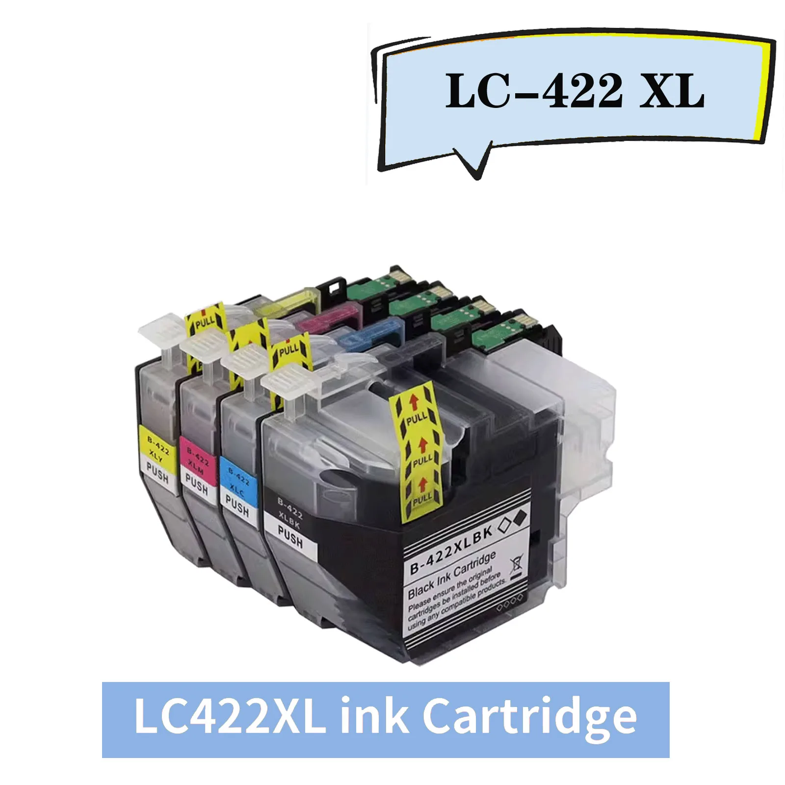 

OGOUGUAN LC422XL High-Yield ink Cartridge (4-Pack) Compatible for Work with Brother MFC-J5340DW/J5345DW/J5740DW/J6540DW/J6940DW