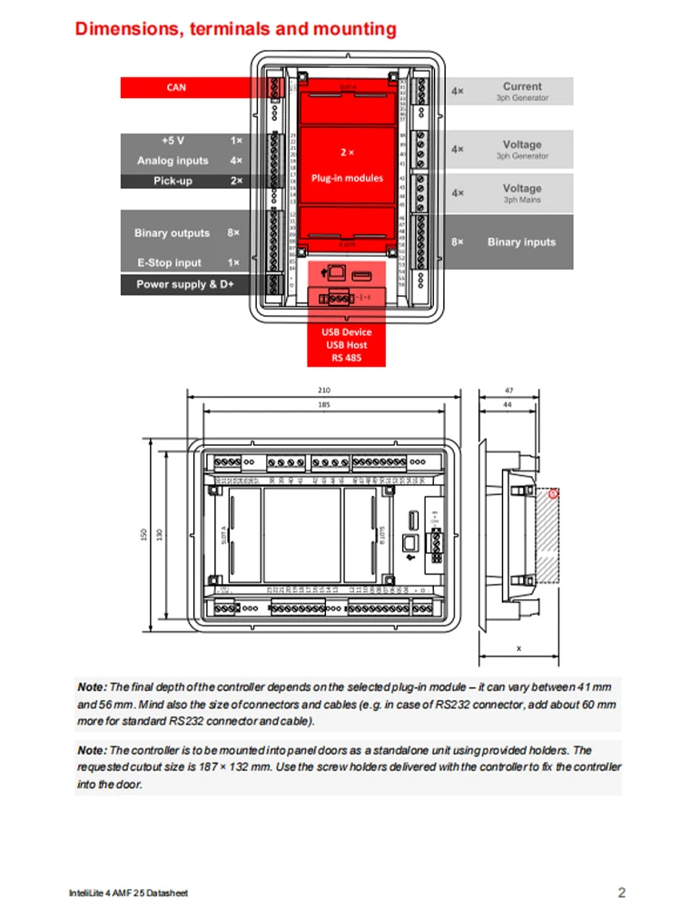 Description Picture 3 of itemoriginal InteliLite AMF 25 diesel generator controller module AMF25 LCD display remote monitoring panel generator set access