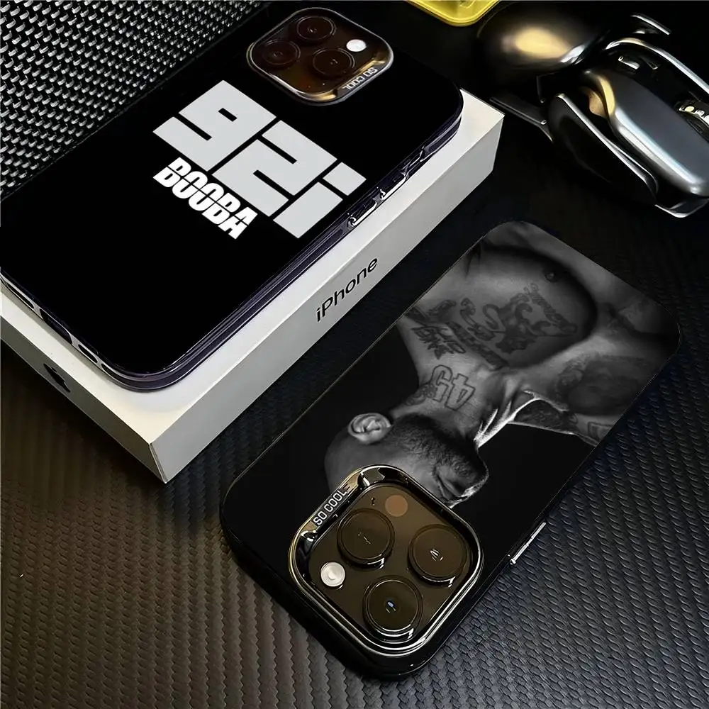 Colorful Matte Phone Case Featuring Rapper B-Booba Design