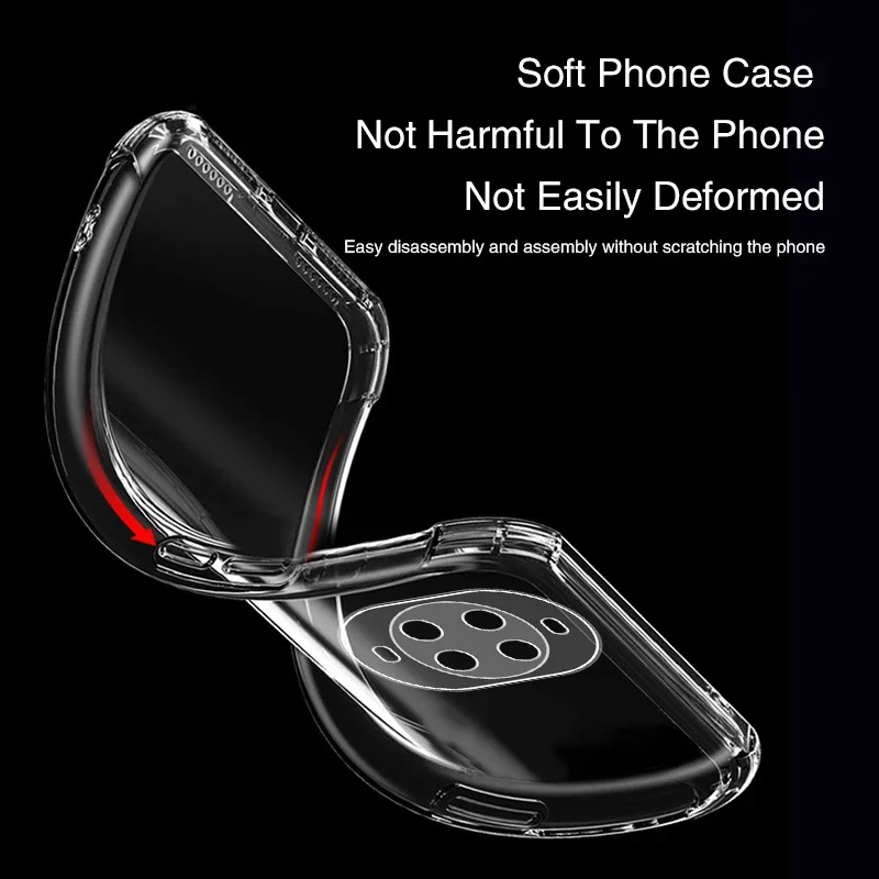 Enhanced Shockproof Airbag Phone Case with Transparent Bumper Corners