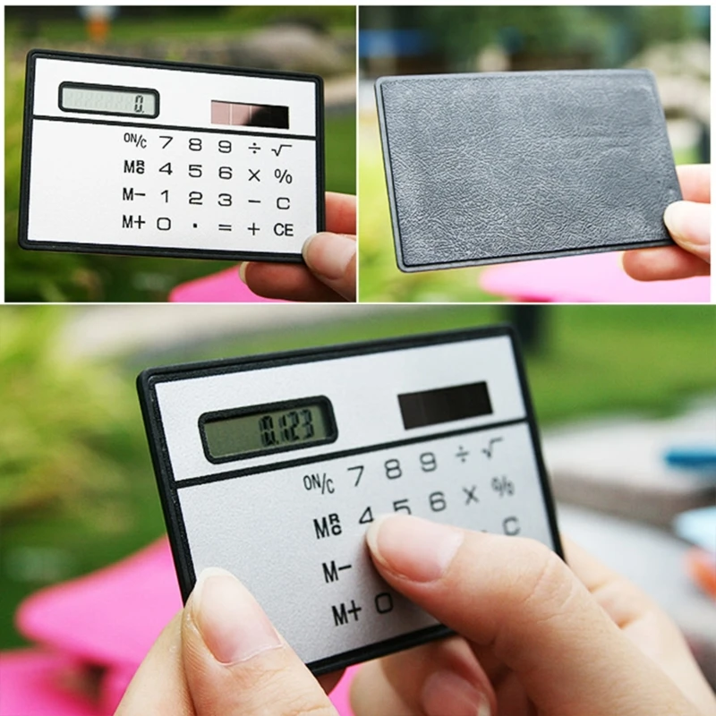 Description Picture 3 of itemSmall Pocket Calculator Solar Powered Calculator 8 Digit Calculator Mini Thin Body Portable Basic Standard Calculator