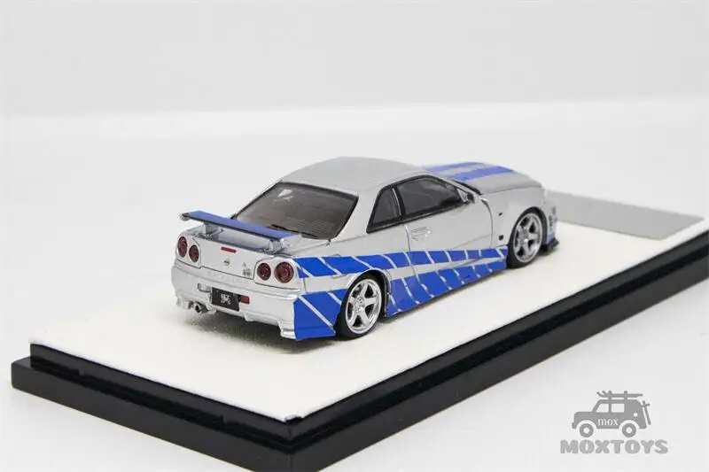 1/64 TIMEMICRO 日産　GTR R34 ワイスピ　シルバーブルー 楽天市場】TIMEMICRO 1/64 日産 スカイライン GT-R R34 シルバー