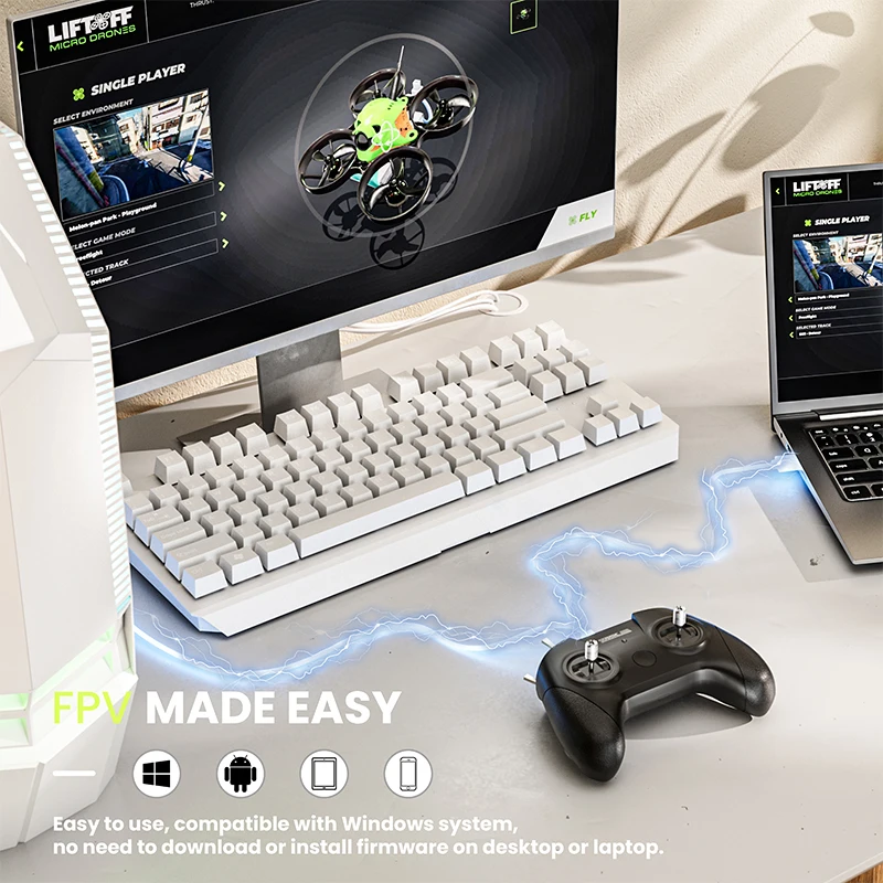 FPV simulator, steam drone software remote control handle DRL/Uncrashed accessories