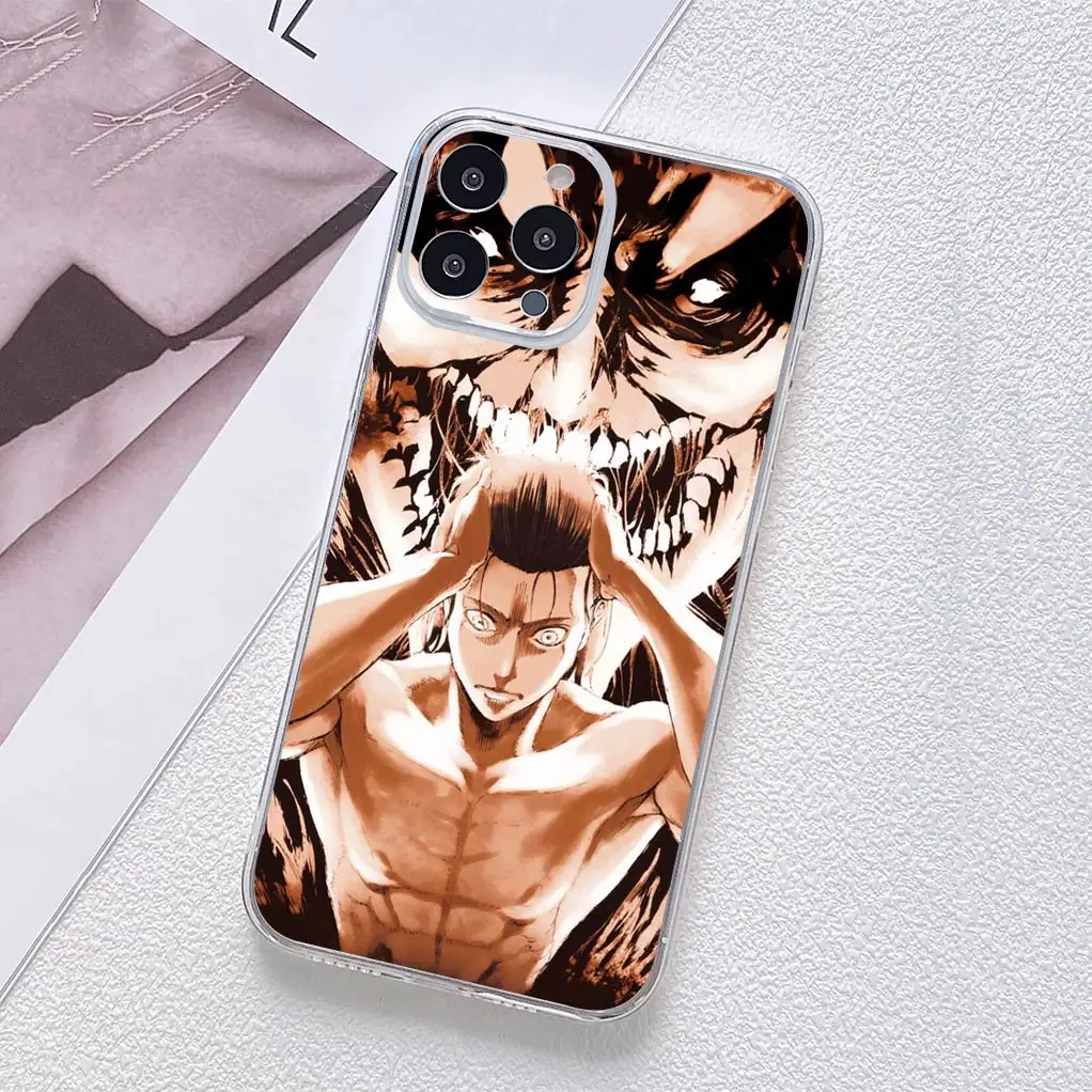 Attack on Titan Eren & Levi Soft Phone Cover