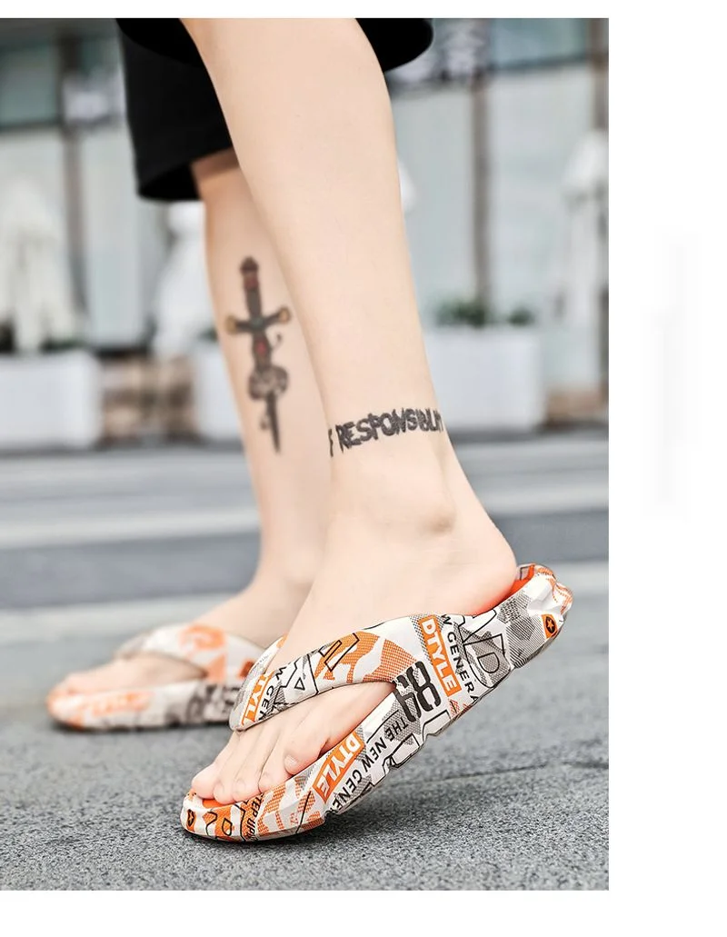 2024 Herringbone Household Anti slip Soft Sole Slippers Summer Men's Outdoor Beach Sandals_voghion.com