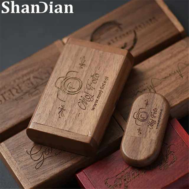 SHANDIAN-무료 로고 나무 + 상자 USB 2.0 펜 드라이브는 창조적인 제품으로 할인된 가격과 무료 배송이 매력적입니다.