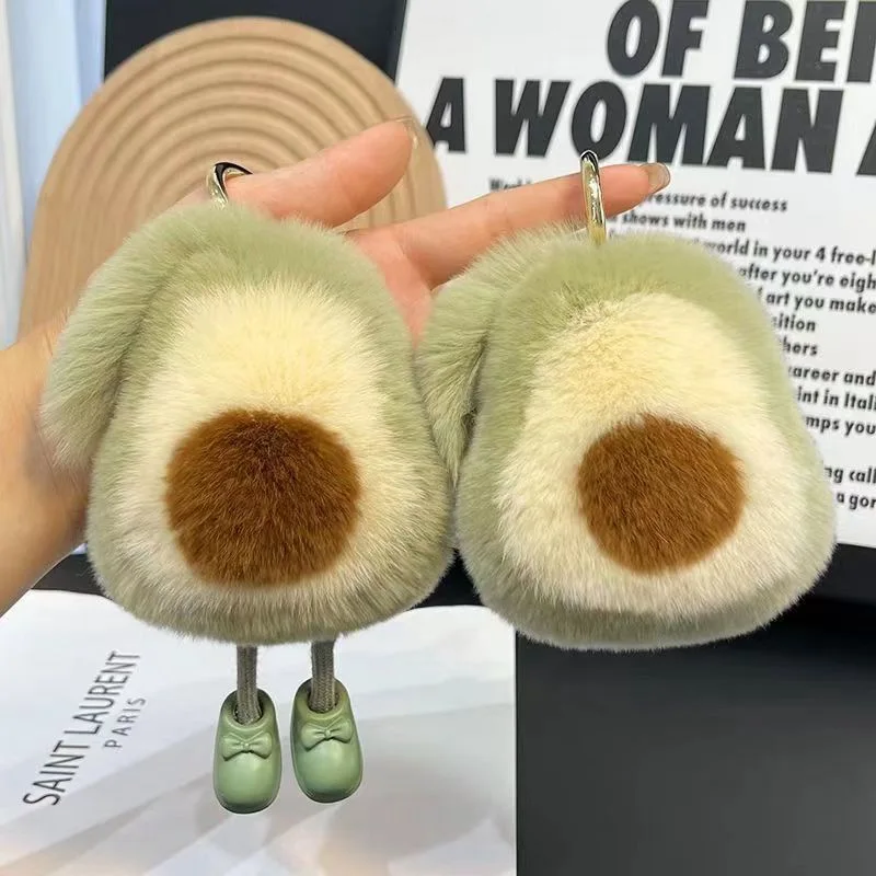 햄스터 펭귄 아보카도 플러시 펜던트 인형 가방 액세서리 귀여운 인형 키 체인 가족과 친구에게 적합 휴일 선물