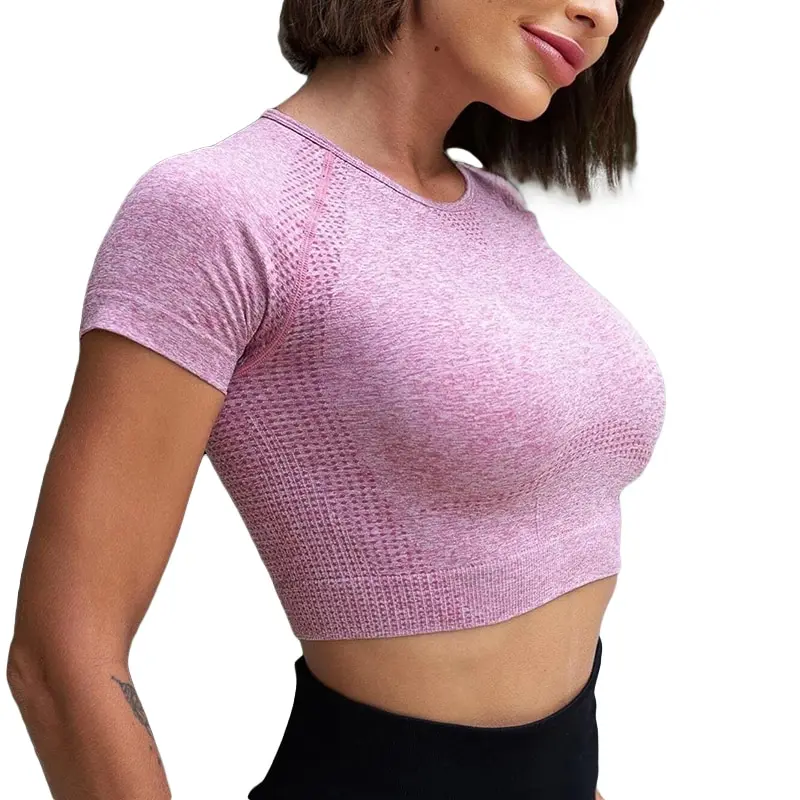 Sports Tight Yoga Shirts Top Women Short Sleeve Shirt Gym Tops Fitness Running Workout Sport Top Gym Wear Sports Wear