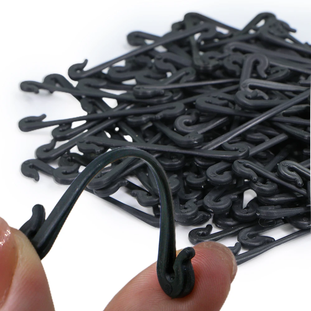 100pcs Garden Plants Vines Fixed Clips Kiwi Grape Cucumber Tomato Tied Buckles Lashing Hook Stems Fastener Gadgets Grafting plant clips,plastic plant clips