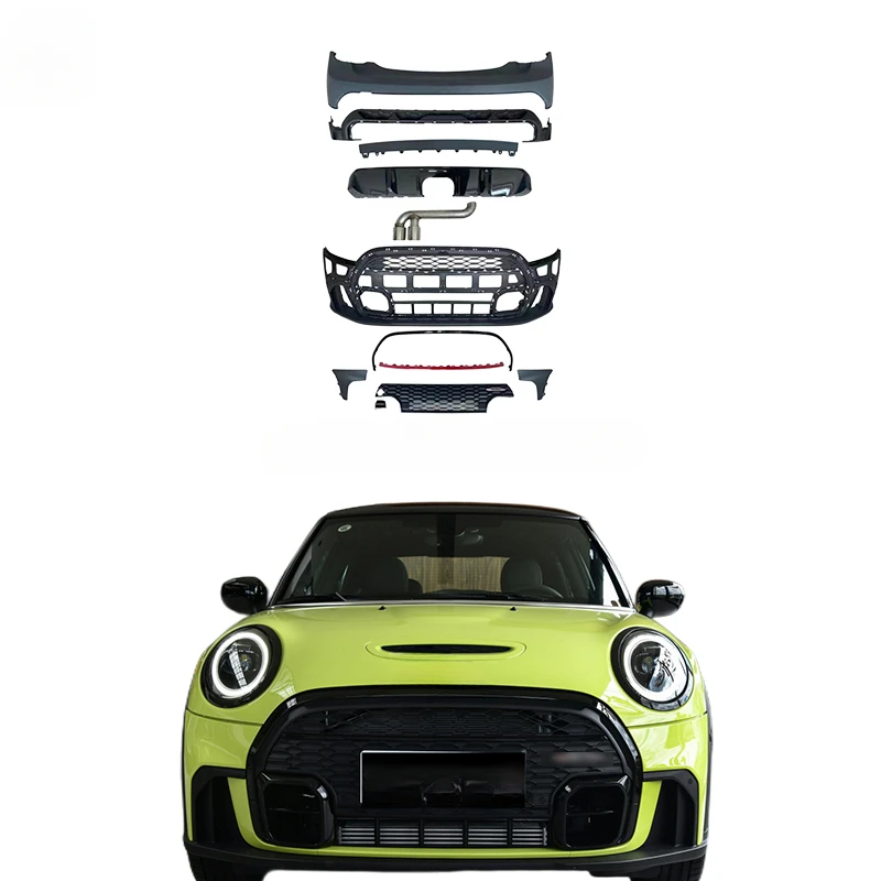 

F55 F56 Car bumpers For mini cooper F55 F56 F57 facelift JCW bodykit 2023 JCW front rear car bumper