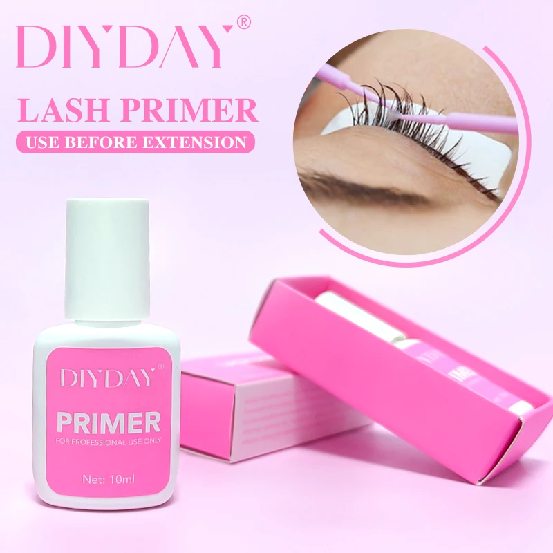 Eyelash Glue Primer for Natural Lashes Deep Cleansing Oil-Free Prep Adhesive Primer for Eyelash Extension DIYDAY