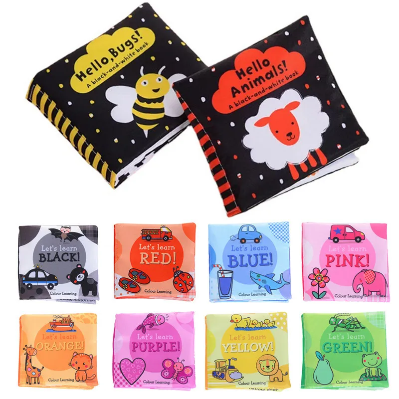 Baby Soft Cloth Book for Newborns 0-36 Months Cloth Books Educational Toy for Kids Gift DS29 images - 6